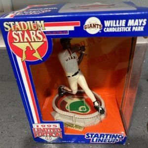 1995 Starting Lineup Stadium Stars Willie Mays Candlestick Park W/ White Mailer